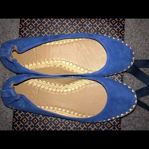 Tory Burch Navy Blue ballet flats